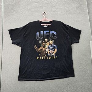 UFC Men Shirt XXXL Black Connor McGregor Jon Jones Israel Adesanya Worldwide